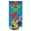 Ver imagem 1 de Toalha de Banho Infantil Avengers Vingadores Lepper Felpuda de Algodão Marvel Azul 60x120 cm