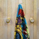 Ver imagem 4 de Toalha de Banho Infantil Avengers Vingadores Lepper Felpuda de Algodão Marvel Azul 60x120 cm