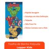 Toalha de Banho Infantil Vingadores Felpuda Algodão Praia Piscina Lepper - 6