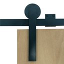 Ver imagem 4 de Porta Celeiro de Correr Verniz Kit Preto 210x70