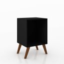 Ver imagem 2 de Mesa de Apoio Lateral 40 X 57 Cm Pés Retrô Mdp Preto - Clicklar