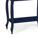 Ver imagem 3 de Bancada Aparador Mini Lavabo 1 Gaveta Pés Luiz Xv Dália 3062 Linz Móveis-azul Petróleo/imbuia Glazer