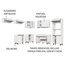 Ver imagem 5 de Armário de Cozinha Completa de Canto 472cm Branco Reims Madesa 01