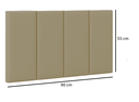Ver imagem 6 de Cabeceira Cama Solteiro Placa Estofada 90 Cm Suspensa Itália - Caramelo Suede