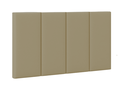 Ver imagem 1 de Cabeceira Cama Solteiro Placa Estofada 90 Cm Suspensa Itália - Caramelo Suede