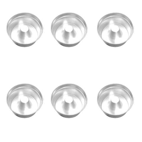 Jogo/kit Forma de Pudim Bolo N°20 6 Pçs Alumínio Extra