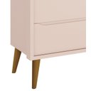 Ver imagem 3 de Cômoda Gaveteiro Théo New Rosa Fosco com Madeira - Reller