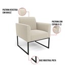 Ver imagem 4 de Namoradeira e 2 Poltronas Industrial Preto Marisa Bouclê D03 - D’Rossi