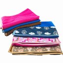 Ver imagem 3 de Kit 5 Pçstoalha de Banho Pet Splash Alta Absorção Seca Rápido: 3 Azul + 2 Marrom