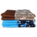 Ver imagem 2 de Kit 5 Pçstoalha de Banho Pet Splash Alta Absorção Seca Rápido: 3 Azul + 2 Marrom