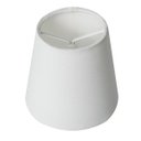 Ver imagem 1 de Cúpula Clássica Cônica Luminária 11x8x11cm Tecido Algodão Ref 01