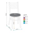 Ver imagem 5 de Conjunto 2 Cadeiras para Sala de Jantar Debrum Cromado/Preto