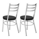 Ver imagem 3 de Conjunto 2 Cadeiras para Sala de Jantar Debrum Cromado/Preto
