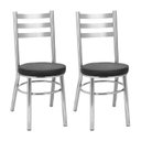 Ver imagem 1 de Conjunto 2 Cadeiras para Sala de Jantar Debrum Cromado/Preto