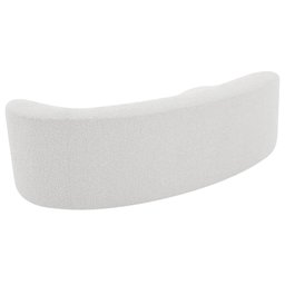 Divã Recamier Orgânico Tokyo 180cm Lado Esquerdo Bouclé Branco - Amarena Móveis - 4