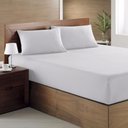 Ver imagem 1 de Jogo de Cama Solteiro 2 Peças Malha In Cotton 100% Algodão - Branco