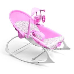 Cadeira de Descanso e Balanço para Bebês - Até 18 kg - Seasons - Rosa - Multikids Baby - 2