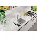 Ver imagem 2 de Cuba Dupla de Embutir Quadratino Reversível com Canal 450 Aço Inox Escovado - Debacco