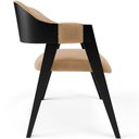 Ver imagem 6 de Kit 4 Cadeiras Sala de Jantar Estar Living Estofada Suran L02 Preto Bouclê Mostarda - Lyam Decor