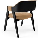 Ver imagem 7 de Kit 4 Cadeiras Sala de Jantar Estar Living Estofada Suran L02 Preto Bouclê Mostarda - Lyam Decor