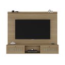 Ver imagem 5 de Conjunto Sala Painel P/ Tv até 72", Aparador 2 Gavetas, Mesa de Centro Carvalho Trama - Artely