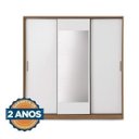 Ver imagem 5 de Guarda-Roupa Casal com Espelho 3 Portas de Correr Muriqui CabeCasa MadeiraOriginals