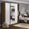 Guarda-Roupa Casal com Espelho 3 Portas de Correr Muriqui CabeCasa MadeiraOriginals - 3