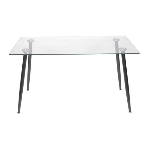 Mesa de Jantar Moderninha em Aço Cor Preta 120cm - 51847