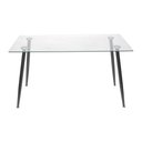 Ver imagem 1 de Mesa de Jantar Moderninha em Aço Cor Preta 120cm - 51847