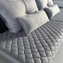 Ver mais imagens de Sofá 3 Lugares 1,95m Potenza Bom Pastor Linho Cinza/preto