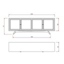 Ver mais imagens de Balcão Buffet Ricco 220 Cm Laca 4 Potas em Palhinha Off White