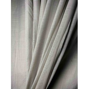 Cortina no Tecido Linho Flamê Cinza com Forro Microfibra Cinza - 1,60l X 2,60a