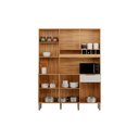 Ver imagem 3 de Kit de Cozinha Compacta Moscato 6 Portas e 1 Gaveta 197x151cm Amendoa/branco - Ronipa