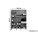 Ver imagem 2 de Kit de Cozinha Compacta Moscato 6 Portas e 1 Gaveta 197x151cm Amendoa/branco - Ronipa