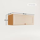 Ver imagem 3 de Armário Aéreo de Cozinha Pequeno Maria 100% MDF Móveis Home