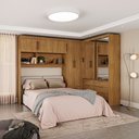 Ver imagem 2 de Guarda Roupa Casal Modulado Sevilha 5 Portas 2 Portas 8 Gavetas Premium Carioca Móveis