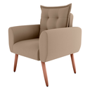 Ver imagem 5 de Poltrona Decorativa para Sala Ravi Suede Bege
