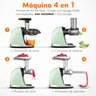 Amzchef Espremedor de Frutas e Vegetais com Função Reversa (verde Chá) - 6
