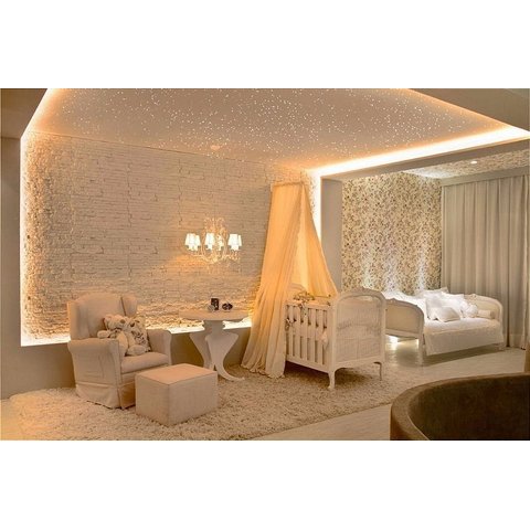 Kit Iluminação Céu Estrelado Fibra Ótica 200 Pontos Opticas