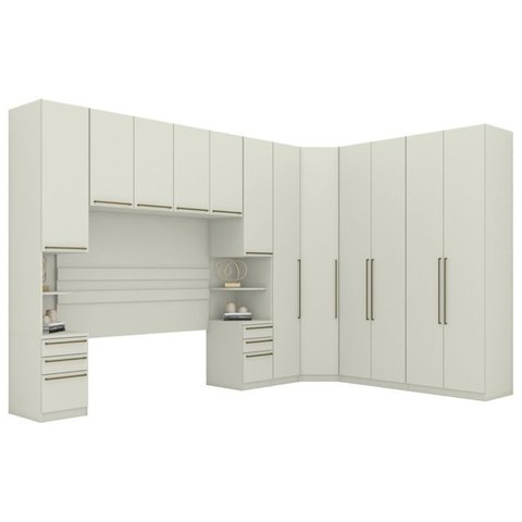 Quarto Casal Modulado Completo 7 Pecas Seletto Areia Henn