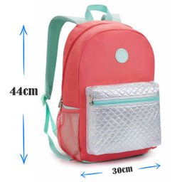 Mochila Feminina Juvenil Adolescente Escolar Urbano Resistente Fashion - 4 Mochila Feminina Juvenil Adolescente Escolar Urbano Resistente Fashion - 4