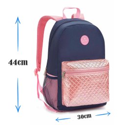 Mochila Feminina Juvenil Adolescente Escolar Urbano Resistente Fashion - 2 Mochila Feminina Juvenil Adolescente Escolar Urbano Resistente Fashion - 2