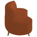 Ver imagem 6 de Sofá 2 Lugares para Sala Living 135cm Pés Palito Korah K04 Bouclê Terracota - Mpozenato