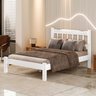 Cama Casal New Perola Madeira Maciça Cor Branco - 3