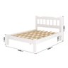 Cama Casal New Perola Madeira Maciça Cor Branco - 2