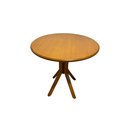Ver imagem 1 de Mesa Redonda X de Madeira Maciça 80x80:mel