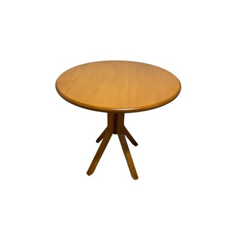 Mesa Redonda X de Madeira Maciça 80x80:mel