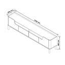 Ver imagem 6 de Rack Flip 2.2 para Sala de Estar - 3 Cores:off White/cinamomo