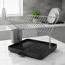 Ver imagem 1 de Escorredor de Pratos Metal com Porta Talheres