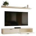 Ver imagem 4 de Rack TV Z49 65 pol 160cm MDP Portas Basculantes Off White Lila Mpozenato